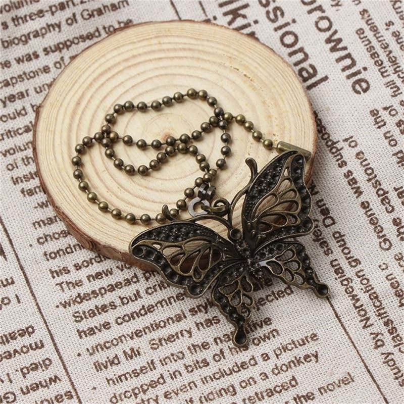 Decorative Ceiling Fan Pull Chains Set Of 2 With Dragonflies and Butterfly Ornaments Accessory for Lighting Fixtures