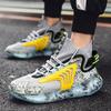 New Autumn and Winter Popcorn Large-size Sports and Casual Shoes Breathable Men's Shoes Student Flying Mesh Mens Shoes
