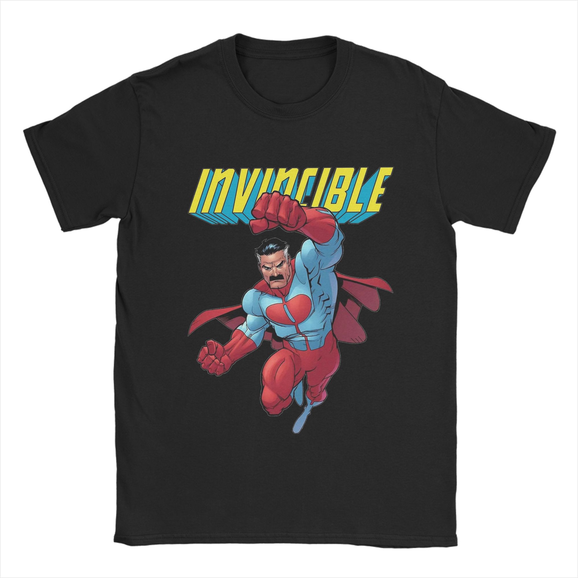 

Men s invincible Omni Man T Shirt Pure Cotton Tops Funny Short Sleeve Round Neck Tee Shirt Gift Idea T-Shirt 2XL