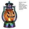 Halloween Kürbislaterne Gruselige Kürbislampe mit LED-Kerze Vintage Dekorative Kürbisleuchte für Festliche Party Veranda Kaminsims Dekoration