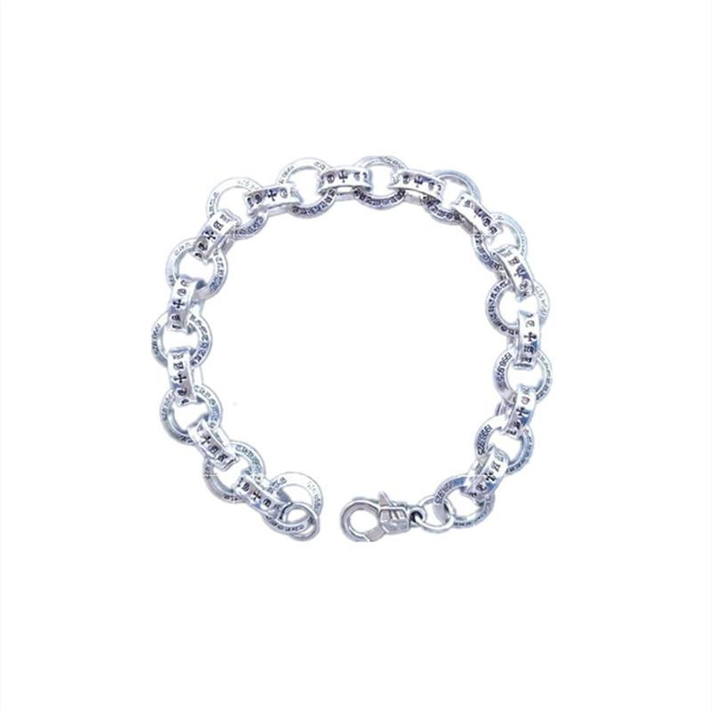 Magazin Gleicher Buchstabe Punk-Stil Retro Ring Kreis Armband Herren- und Damen-Trendiges Armband
