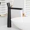 Black Basin Faucet Modern Copper Bathroom Mixer Taps Crane Deck Installation Hot and Cold Water Faucets Sink Faucet for Bathroom