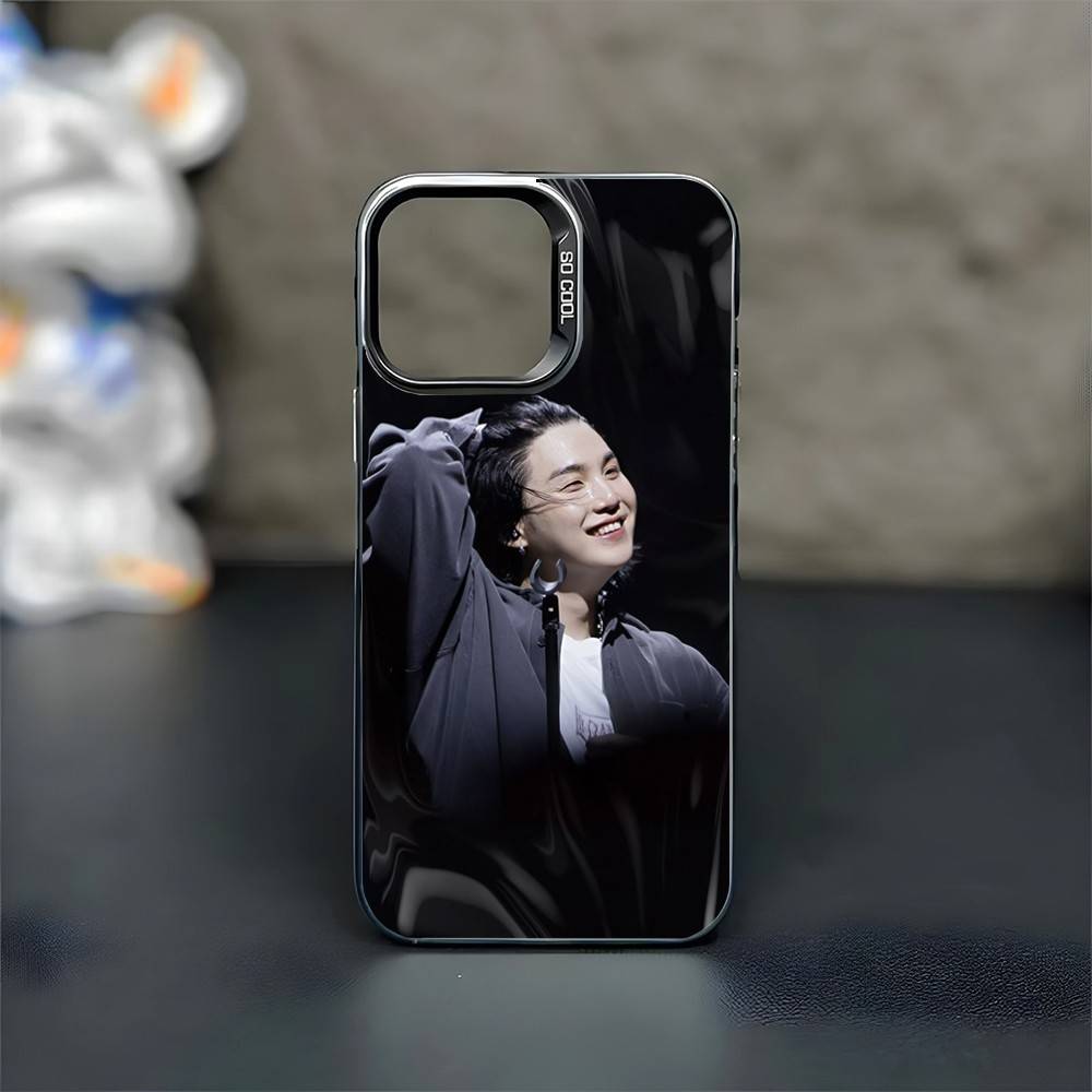 A-Agust D Yoongi S-Suga Phone Case For iPhone17,16,15,14,13,12,11 Plus,Pro Max Black Matte Shockproof Cover