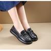 Summer Hollowed Out Soft Leather Shoes, Comfortable Soft Leather Surface, Soft Sole, Flat Bottomed Women's Leather Sandals