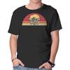 Unisex Crew Neck T-Shirt Retro Wind-Up Girl Graphic Short Sleeve Casual Tee