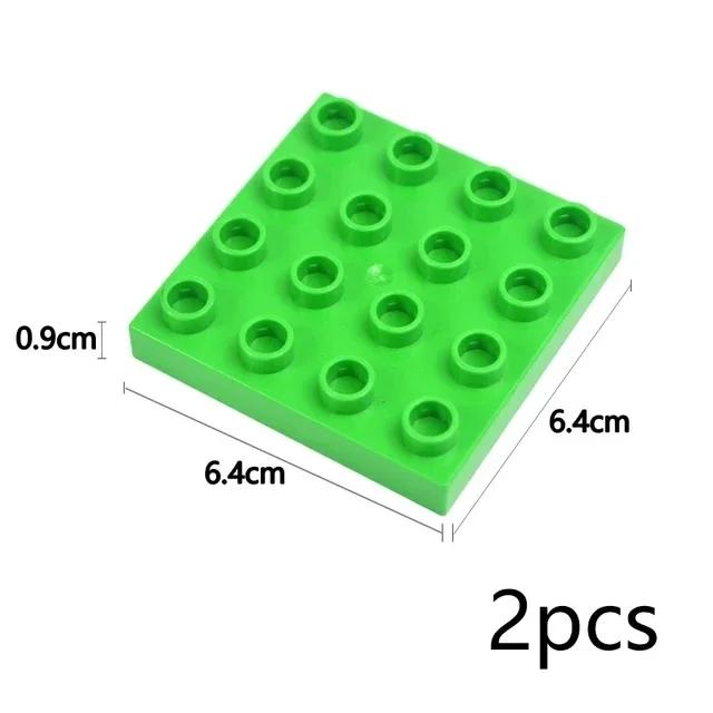 Duploes Velká velikost Základní deska Více velikostí 16x16 8x8 4x4 Cihly Montážní desky Velké částice Figurky Stavební bloky Dětské hračky