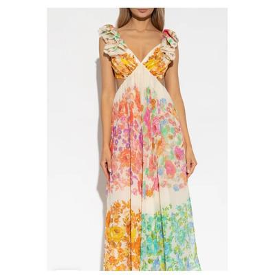 New Year Summer Vacation Beach Music Festival Commuting Work Comfortable Sexy Elegant Women'S Fashion Printed Dress
