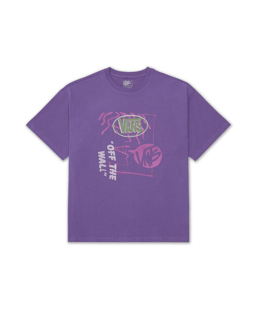 VANS Layer Logo Short Sleeve T-Shirt - Prism Purple / Vn000Tkzfrt1