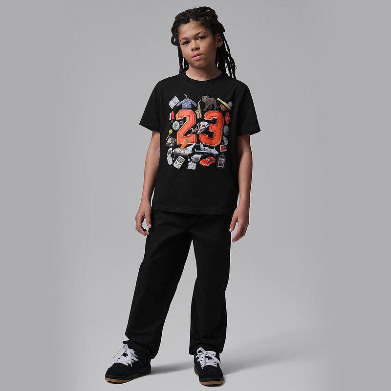 Jordan T-Shirt Ss26 Round Neck Drop Shoulder Solid Pullover Kids Tops IW1445-010