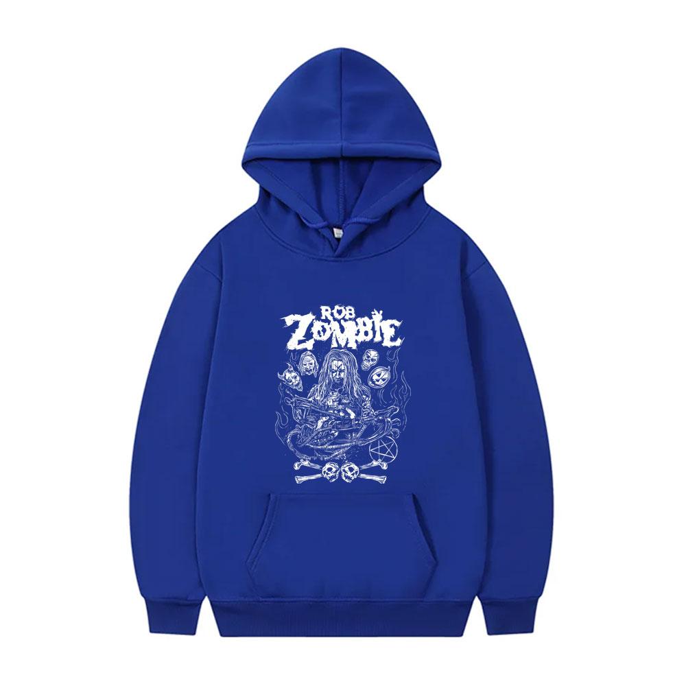 Rob Zombie Hellbilly Deluxe Dragula Print Hoodie Men Women Gothic Oversized Hooded Sweatshirt Rock Metal Music Pullover Hoodies