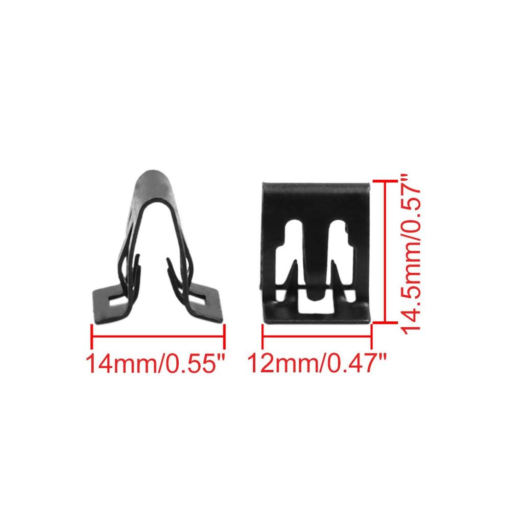 uxcell Automotive Dashboard Retainer Console Instrument Panel Metal Clip 14