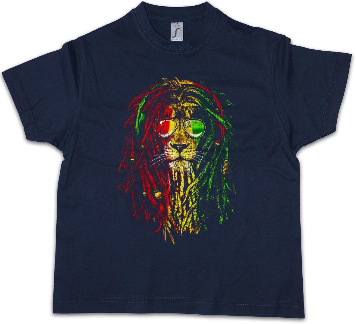 RASTAFARIAN LION I Kids Boys kids boys T-Shirt Bob Reggae Marley Jamaica Haile Lion 100