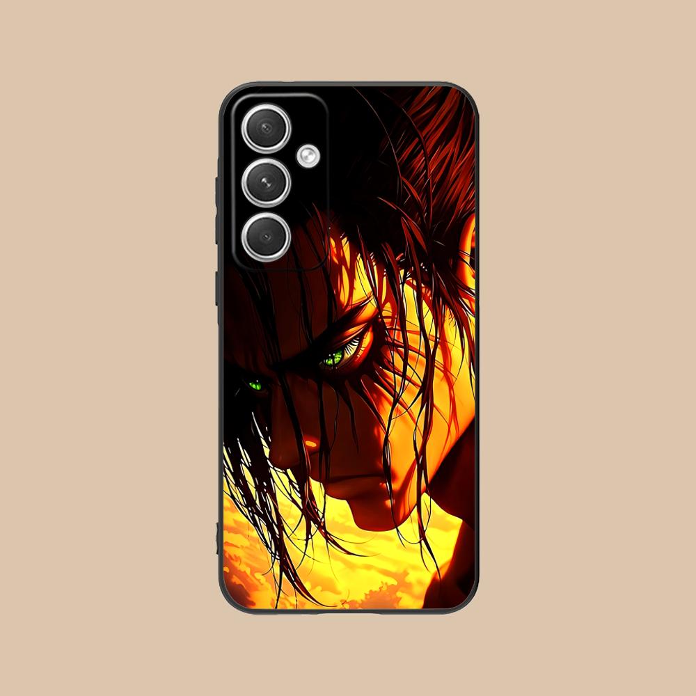 

AOT Eren Mobile Cell Phone Case for Samsung Galaxy S25 S24 S23 S22 S21 S20 Note20 Plus FE Ultra Colour Protective Cover Pretty Galaxy Note20