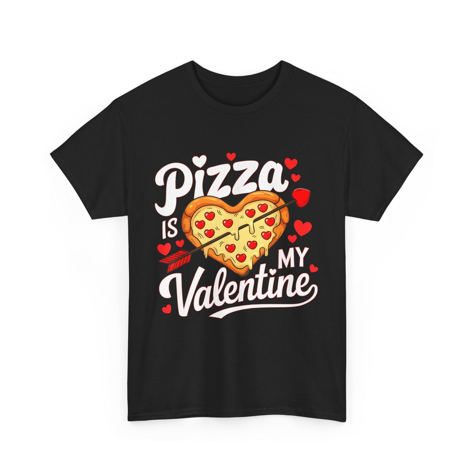 Pizza Is My Valentine Funny Valentines Day Boys Girls Kids T-shirt L
