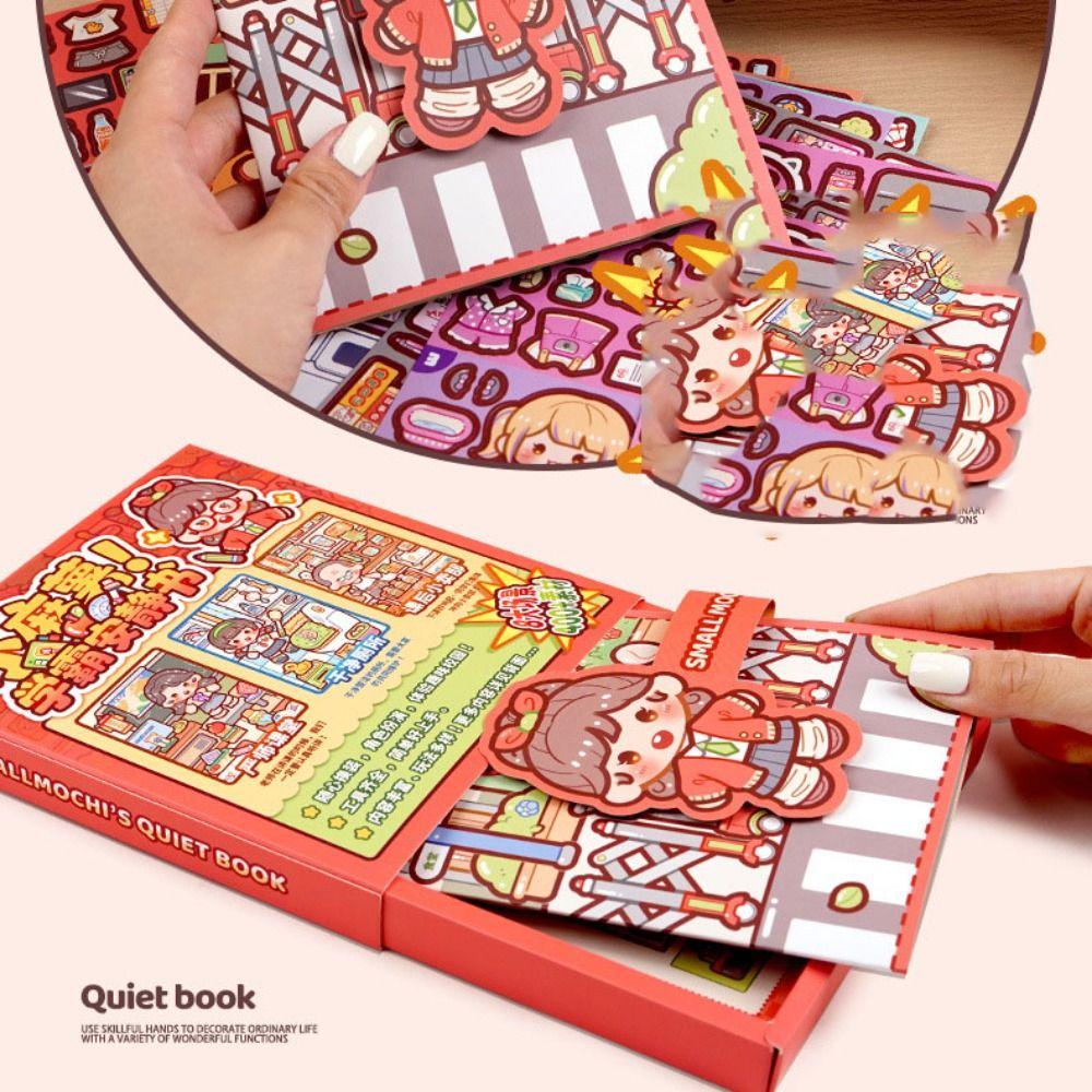 Paper Handmade Quiet Book Activity Books DIY Scene Material Sticker Telado Busy Book Children