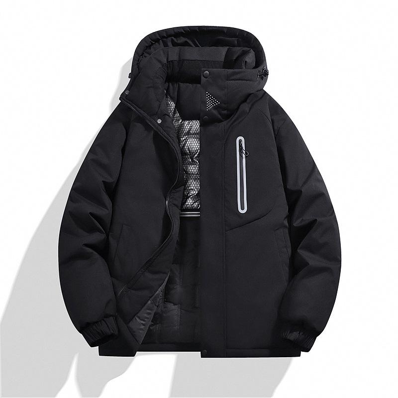 Men's Graphene Thickened Winter Hooded Jacket - Versatile, Warm, and Stylish