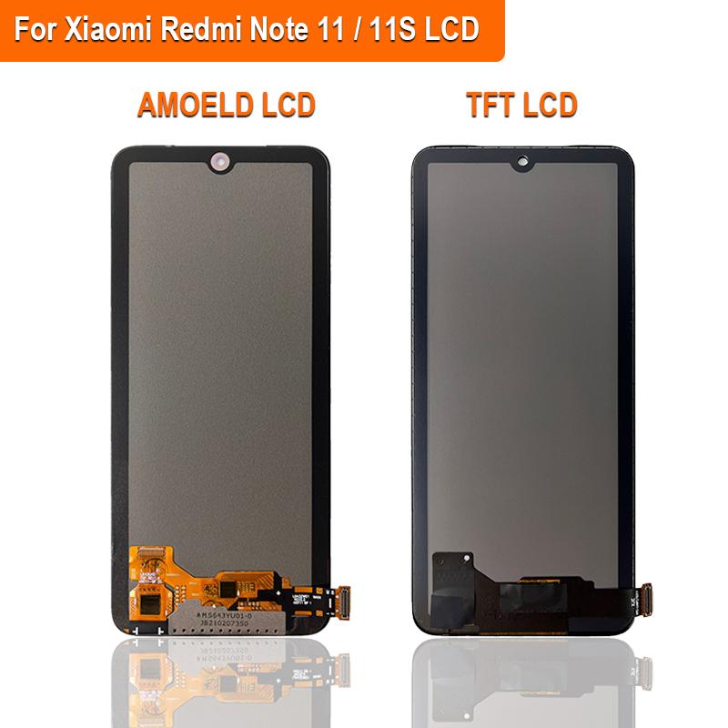 Super AMOLED LCD Dla Xiaomi Redmi Note 11 LCD 2201117TG LCD Wyświetlacz Ekran Dotykowy Digitizer Zgromadzenie Dla Redmi Note 11S LCD