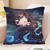 Anime Demon Slayer Muichiro Tokito Pillow Case Fashion Square Pillowcase Bedroom Sofa Room Ins Decoration Leisure