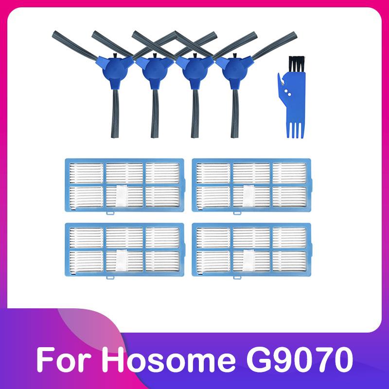 Compatible For Hosome G9070 Robot Vacuum Cleaner Replacement Spare Parts Main Side Brush Hepa Filter Mop Rag Wipe Accessories