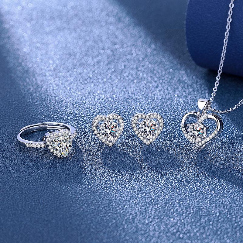 2026 Fashion Trend Necklace Women s Pendant Inlaid Zircon Jewelry Set 45CM