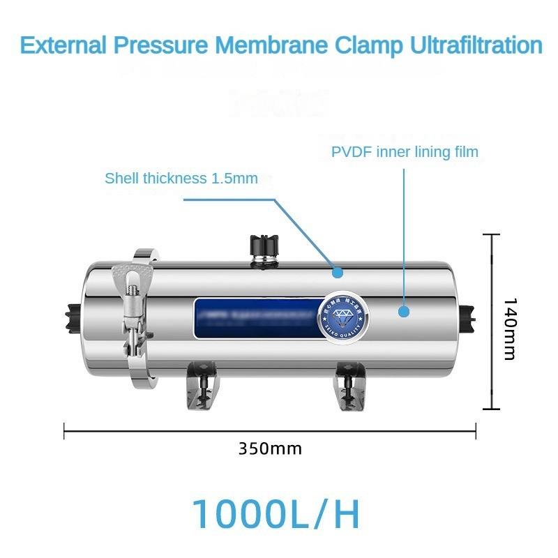 Stainless Steel Pipeline Filter High Flow Kitchen Water Purifier Rural Tap Water Ultrafiltration Direct Drinking Pure Water Machine