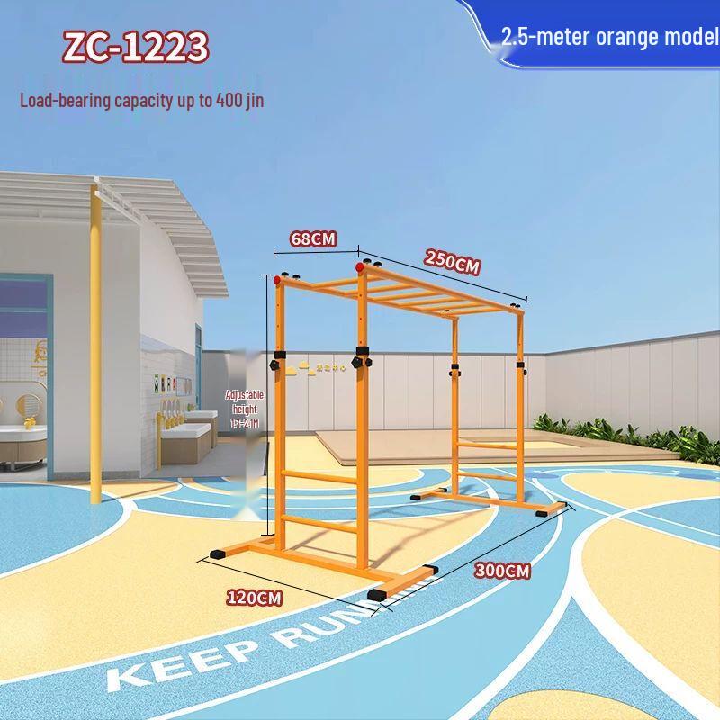 Kids' Adjustable Mobile Climbing Ladder & Pull-up Bar