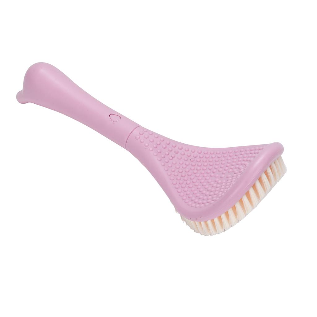 Foot Scrubber Brush for Shower Long Handle Curved Head 3 Lengths Multipurpose Foot Cleaning Brush Pink