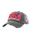 1 Unisex All Season Trendy Fashionableable Washed Vintage Old School Vintage Old School Alphabet Lettering 1964America Baseball Cap