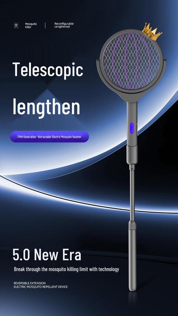 Summer Home Light Wave Foldable Electric Mosquito Swatter and Outdoor Automatic Mosquito Killer Lamp