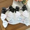Ribbon Bow Hair Clip 2000s Style Side Clip Bow Diamante Gothic Bow Style Large Bowknot Balletcore Large Size