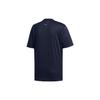 Adidas Solid Color Crew Neck T-Shirt Men Tops Blue FM5371