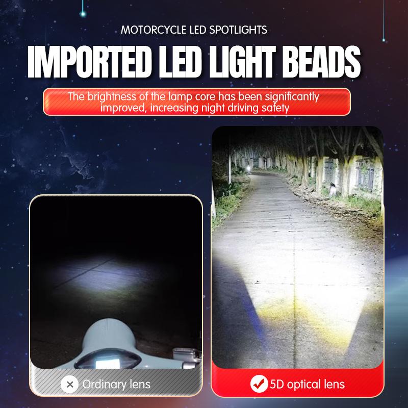Motocykly LED reflektor Pomocný projektorový objektiv Přední světlomet Mlhová světla pro ATV SUV Offroad Traktor Truck 4x4 Universal