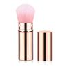 Compact Retractable Travel Powder Brush - Soft Makeup Tool for Blush and Beauty Touch-Ups