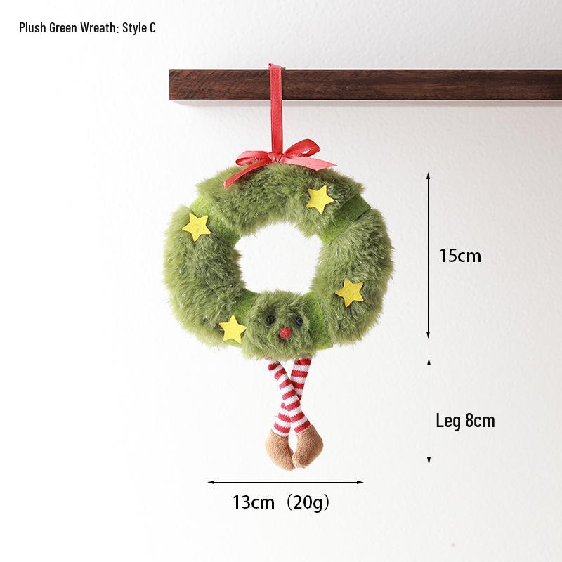 Creative Plush Christmas Tree Ornaments & Wreaths - Ideal Photography Props