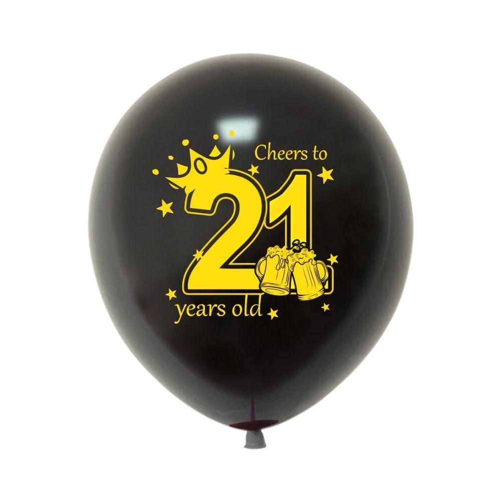 12PCS Party Props 30th BIrthday Balloons 18th 30th 40th 50th 60th Confetti Balloon  Anniversary