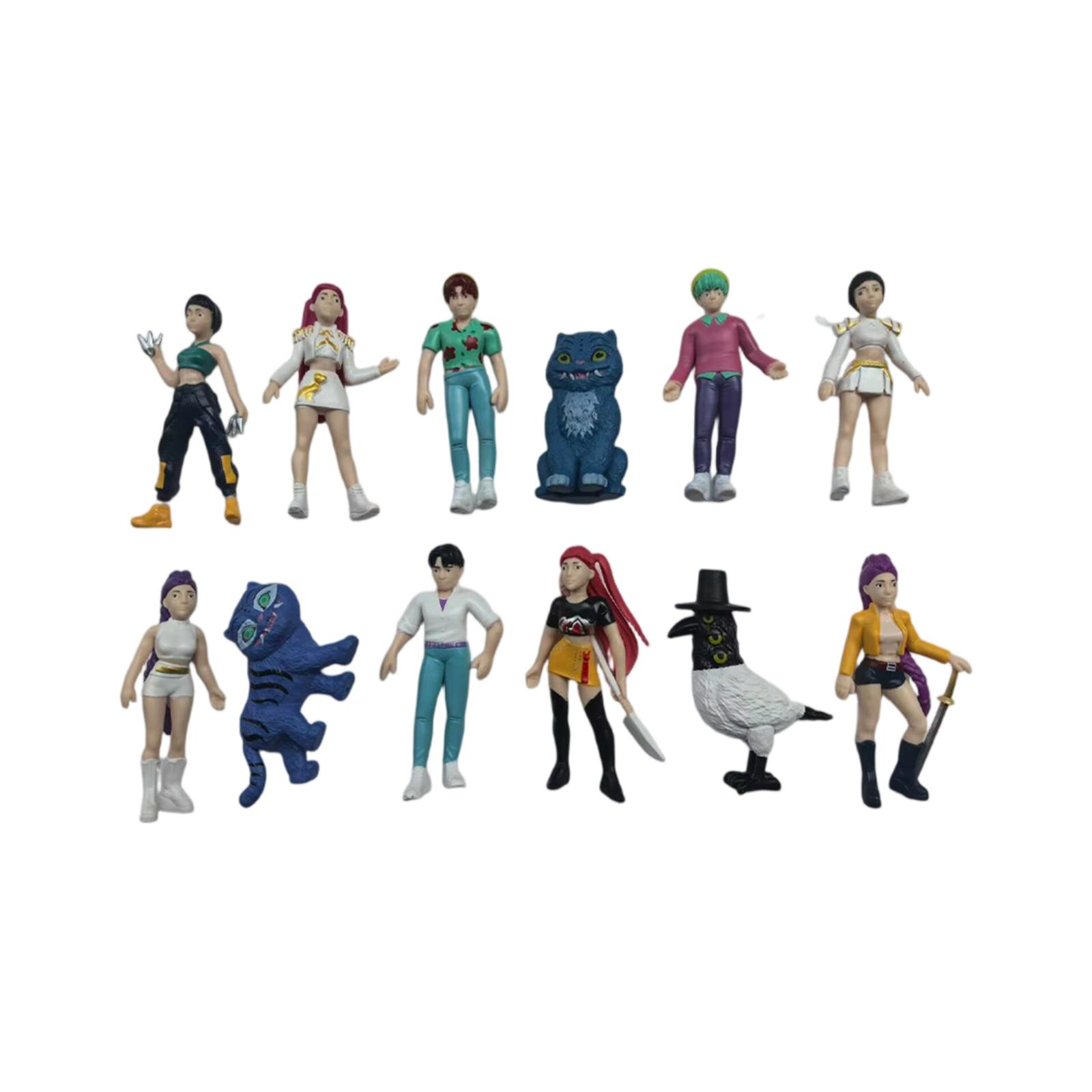 

12pcs 3D Celebrity- Action Figure Game Peripheral Doll Model Ornaments One Size