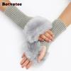 Botvotee Sleeves for Women Y2k Accessories Arm Warmers Fingerless Gloves Knit Soft Winter Arm Guard Cute Burgundy Sleeve Holder