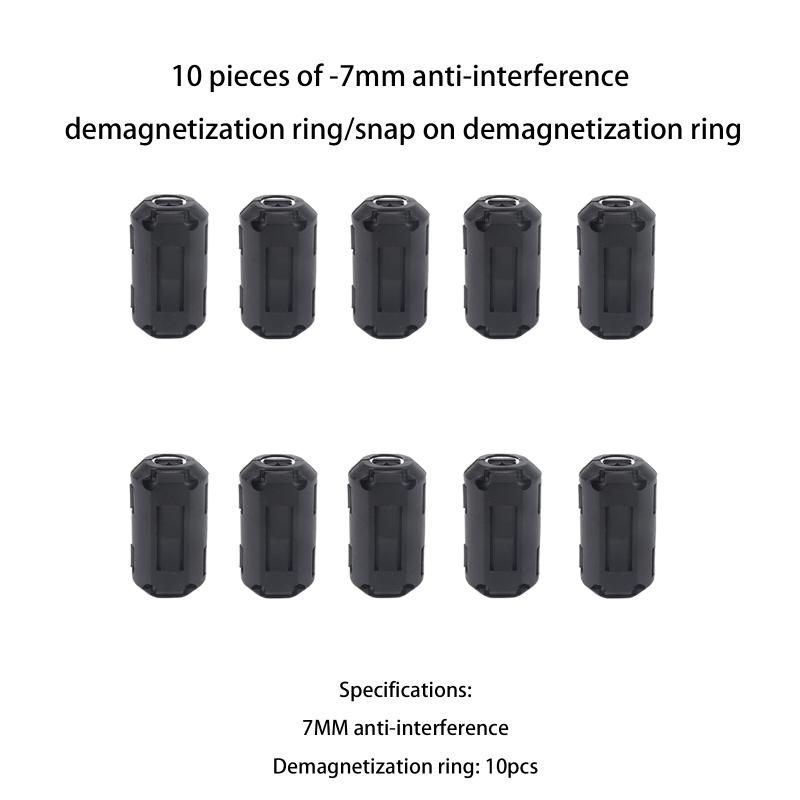 

1Set Clip-On Ferrite Ring Core Bead Choke Rfi Emi Filter Noise Suppressor Cable Clip For Usb Audio Video Cable Power Cord A5