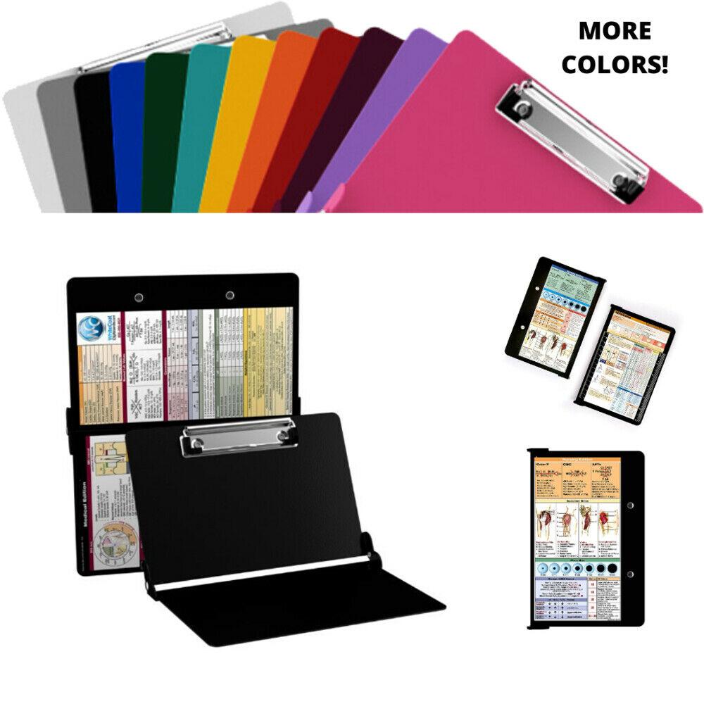 New Style Clipboard Nursing Edition Aluminium Alloy Folding Nursing Clipboard With Quick Reference Sheet Writing Pad