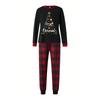 Christmas Print Cute Family Set Pajamas, Home Clothes, Family Set Long Sleeve Top Pants Set