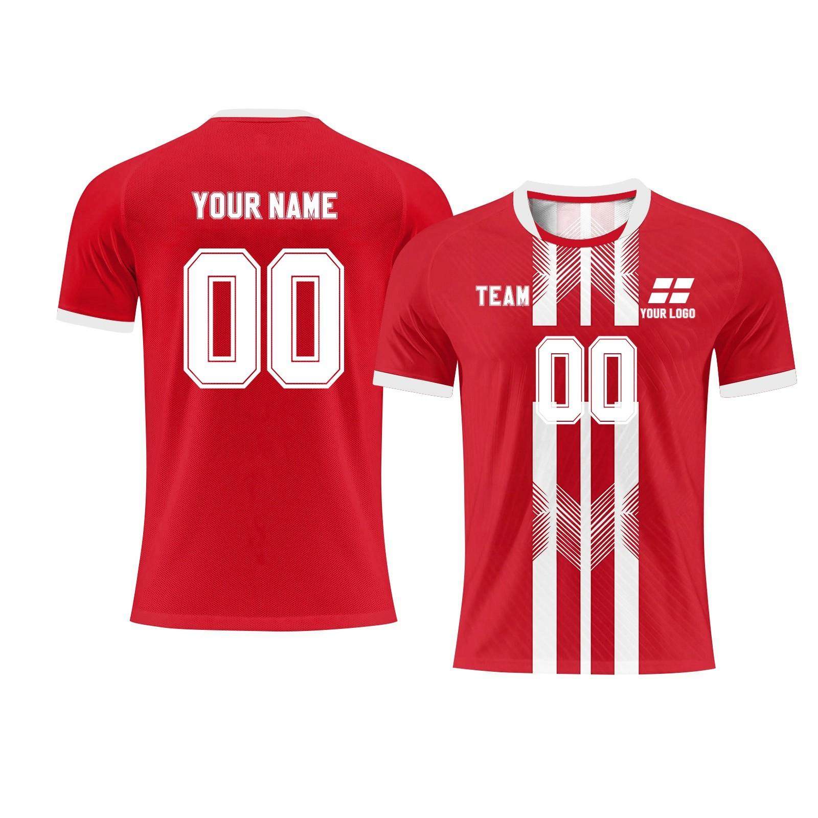 

Персонализированные футболки, футболки мужские, для девочек с именем, номером, футбольные майки для мальчиков, тренировочный костюм S красный