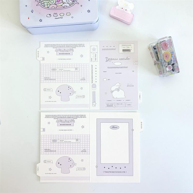 DIY Folding Greeting Card Kit: Small Cardstock for Protection and Decoration