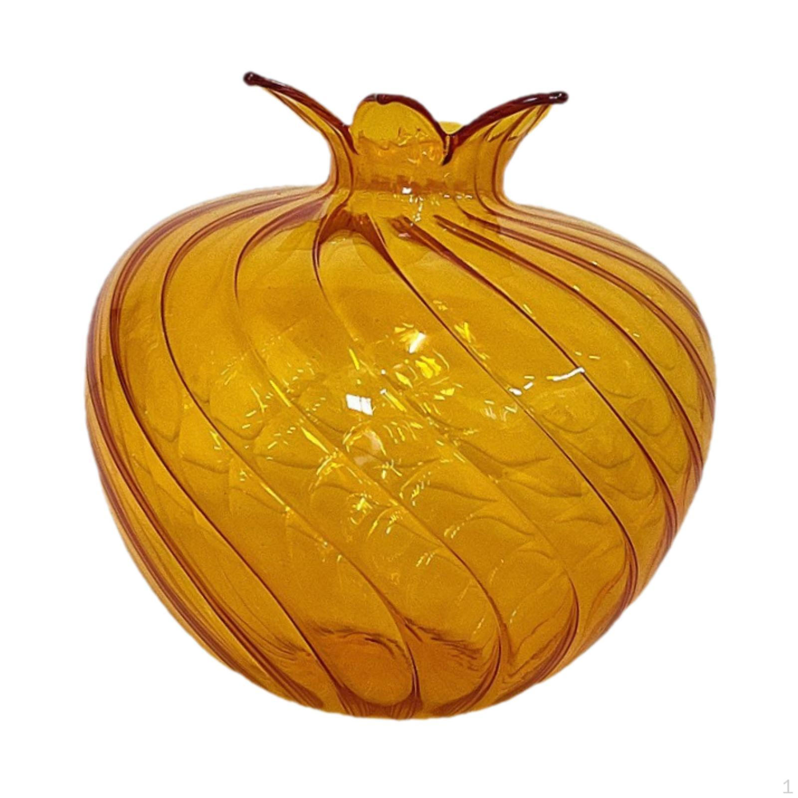 

Декоративная стеклянная ваза для цветов для растений, Идеально для вечеринок оранжевый