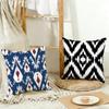 Pattern Classic Russian-Style Pattern Cushion Cover Washable Linen Pillowcase Soft For Daily Sofa Bed Home Room Decor
