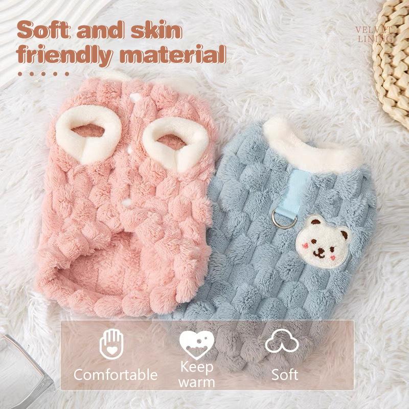 

Winter Pet Dog Vest Jacket Fleece Warm Dog Clothes Fashion Puppy Coat Soft Cat Overcoat Pet Jacket Coat Chihuahua Dog Costumes S синій