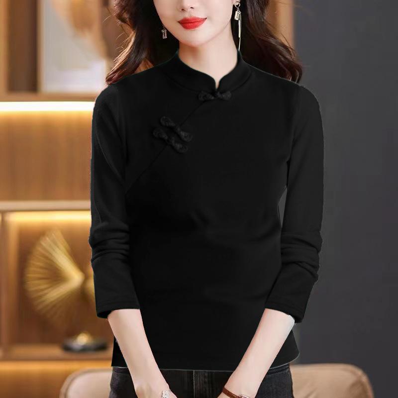 Winter Umstandsmode Doppelseitiges Fleece Top für Damen T-Shirt Basisshirt Neuer Stil Slim Fit Vielseitig Übergröße Damenbekleidung