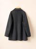 Women's 100% Wool Double-Faced Cashmere Mid-Length Coat - Versatile, High-End Suit Jacket for Petite Sizes