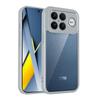 KEYSION Transparent Phone Case for Xiaomi POCO F8 Ultra Soft Silicone+PC Clear Shockproof Phone Back Cover for POCO F8 Pro