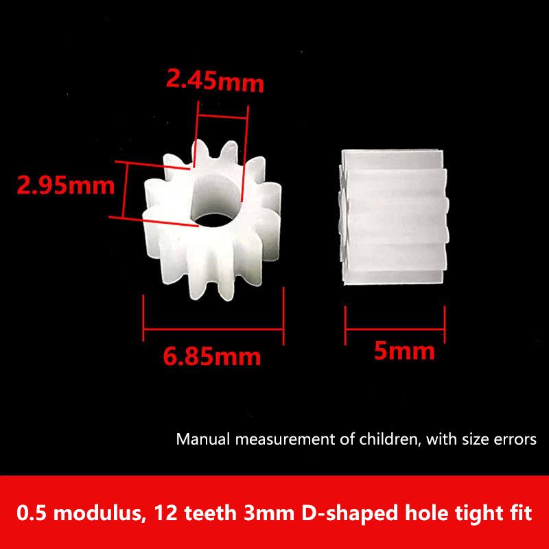 1Pcs N20 Geared Motor Micro, Motor 0.5 Modular Rack Guide 12-Tooth 15-Tooth 3Mmd Hole Gear Set
