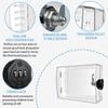 Thermostat Security Lock Box with Clear Designs Includes Combination Lock Accessories for Protecting Wall Thermostats